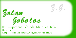 zalan gobolos business card